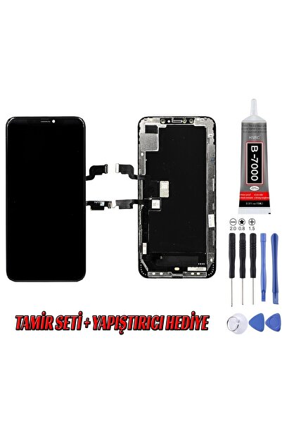 Genos Apple Iphone Xs Max Lcd Ekran Siyah Incell Panel