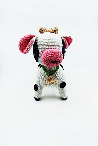 Artvin Amigurumi Organik Örgü Oyuncak Sevimli Buzağı 15cm