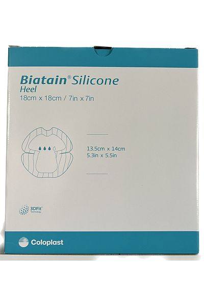Coloplast Biatain Silicone Adhesive Soft Foam Cover 18x18 cm 5 Heels