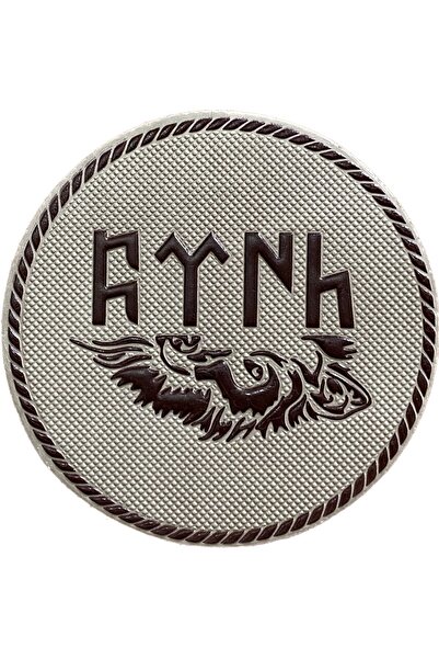 Silyon Askeri Giyim Göktürk Yazılı Türk Peç 3d Üç Boyutlu Plastik Arkası Cırt...