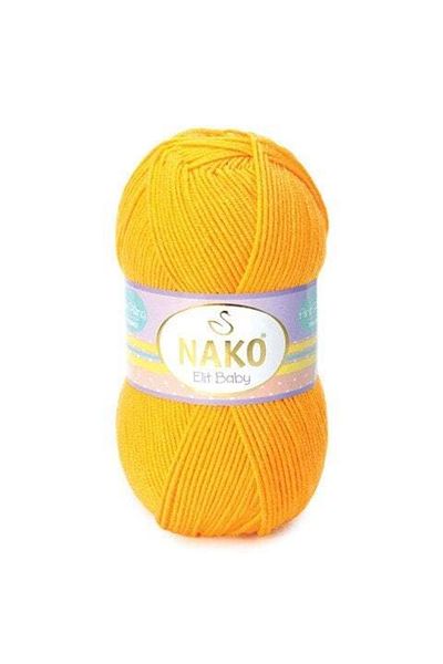 NAKO Elit Baby Non-Pilling Baby Floss Anti Pilling 5 Pieces 04674 Orange Narcissus