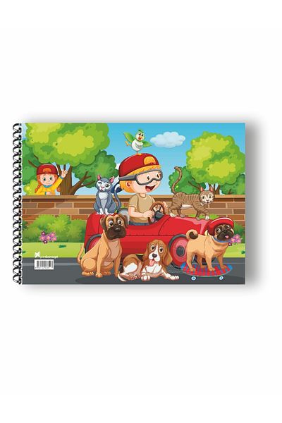 printkonsept Painting Book, Small Size Painting Book, 15 Sheets, Spiral Painting Book Size: 17*25