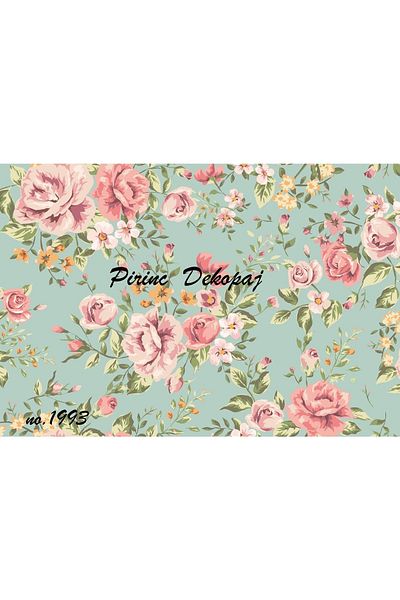 LİNEART Brass Decopage Paper La-1993