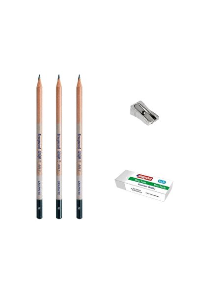 Bruynzeel Design Graphite Dereceli Kalem Öğrenci Eskiz Seti No: 4b-4h-hb  Kal...