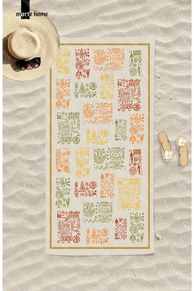 Marte Home Ethnic Beach Towel