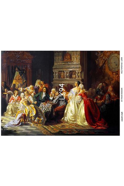 LİNEART Brass Decopage Paper 29X42 cm