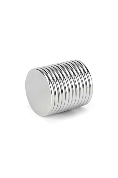 Hdg Yuvarlak Neodyum Mıknatıs Magnet - 20 Mm Çap - 2 Mm Kalınlık - 5 Adet