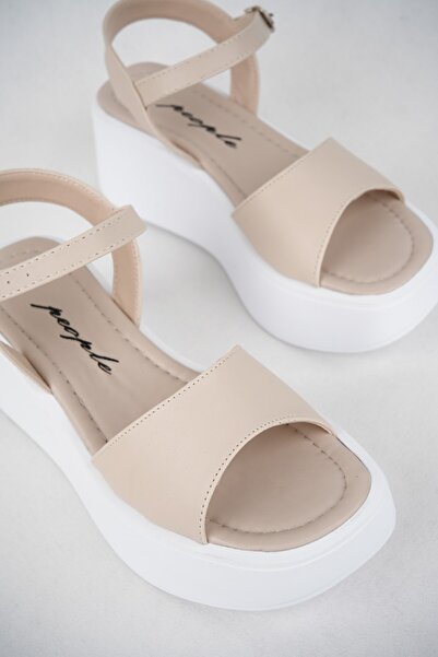 Freemax Women's Guaranteed Very Light Comfortable 6 Cm Heel Eva Sole Platform Sandals Ppl.4002 Skin