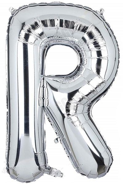 BeySüS 40 Inch SilveR ColoR LetteR Foil Balloon - LetteR R