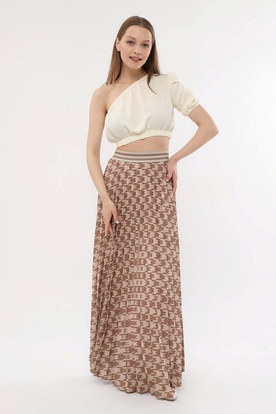 sehatex Beige Long Skirt