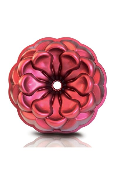 lisa Granit Döküm Magnolia Kek Kalıbı Bordo Lısa-0010