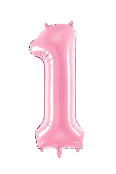 parti pera Pembe Pastel Rakam Folyo Balon 76 Cm
