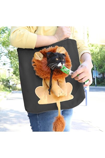 Kücük Irk Kedi Köpek Evcil Hayvan Taşıma Cantası Kücük Pet Kanvas Seyahat Cantası