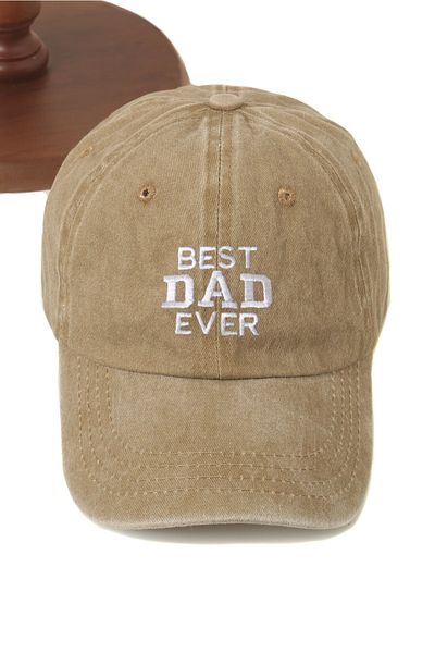 ŞapkaMania Best Dad Ever Washable Baseball Cap