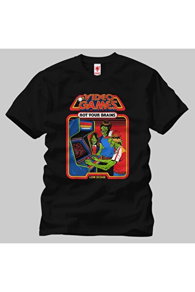 Built By Crazy Βιντεοπαιχνίδια Rot Your Brains 80 Unisex T-Shirt