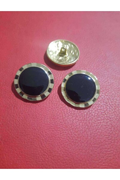 İMREN AKSESUAR زر معدني مطلي بحزام ذهبي من مينيلي، 2.5 سم، عبوة واحدة تحتوي ع...