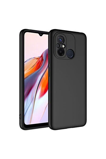 Fibaks Xiaomi Redmi 12c Kılıf Kamera Korumalı Lansman Içi Kadife Yumuşak Silinebilir Silikon Kapak