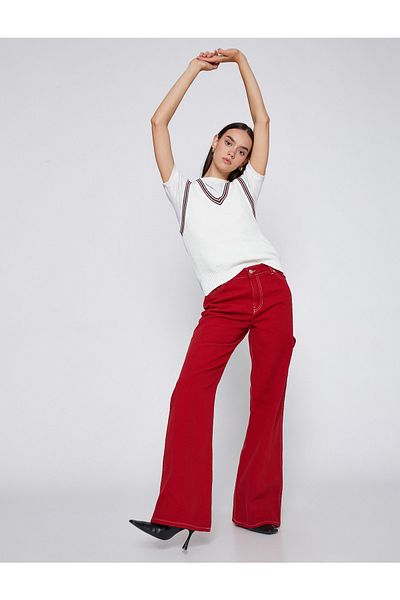 Koton Wide Leg Jeans High Waist