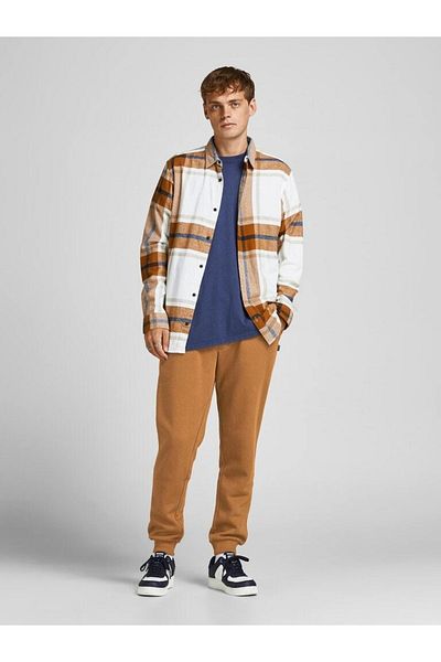 Jack & Jones Ανδρική μαύρη αθλητική φόρμα Gordon Soft Sweatpants - 12195726