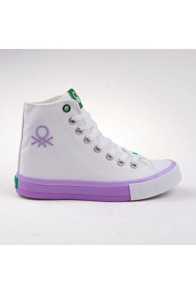 Benetton Lilac Women's Long Sneakers Bn-30189