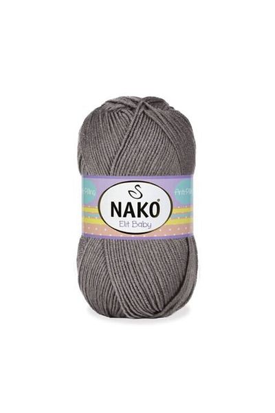 NAKO Elit Baby Non-Pilling Baby Floss Anti Pilling 5 τεμάχια 10994 Σκούρο Γκρι