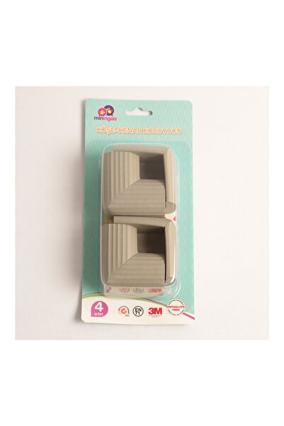 Miningaa 4 Pieces Corner Protector Cushion Pure Rubber Table Coffee Table Edge Corner Protector Child Baby Safety Protection