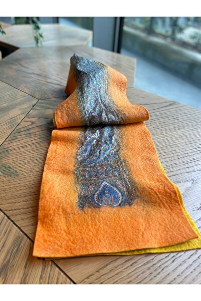 RD CLUB Elyapımı Ipek Keçe Fular