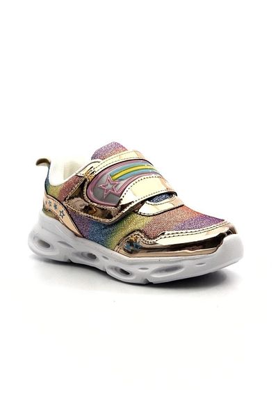 Vicco Kita Girl's Glittery Lighted Lightweight Casual Sneakers 346.23y.181