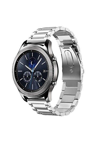 Alstrap Samsung Watch 42mm/ Watch 3 41mm/ Watch Active 2 40mm 42mm R500 Uyumlu 20mm Paslanmaz Çelik Kordon