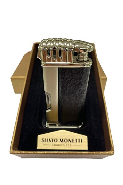 Silvio Monetti Gümüş Derili Çakmak