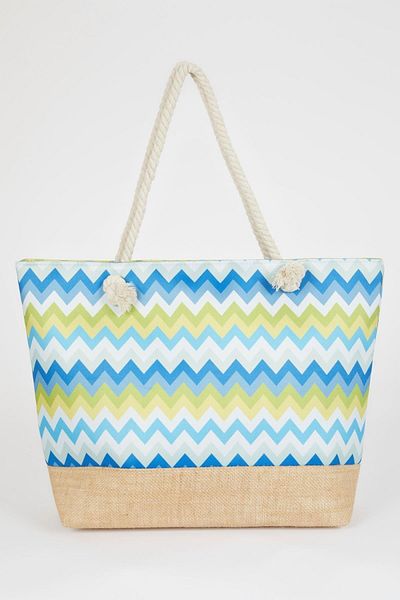DeFacto Beach Bag - Multicolored - Graphic