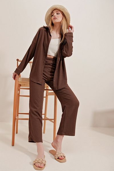 Trend Alaçatı Stili Shirt - Navy blue - Relaxed fit
