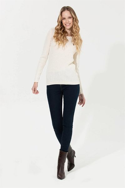 U.S. Polo Assn. Ecru Women's Sweater G082sz0tk.000.1505715