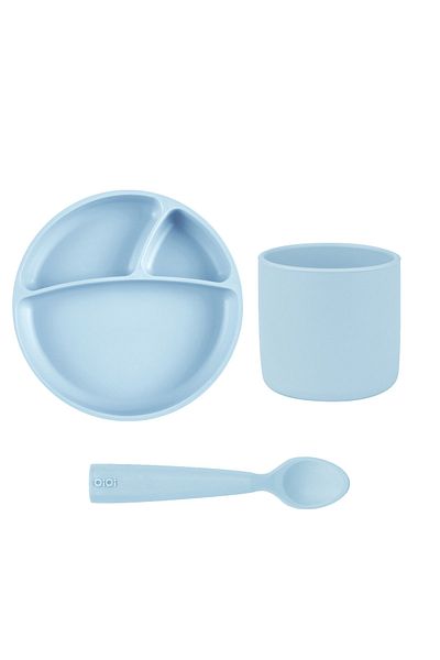 OiOi Mineral Blue Triple Set (portion+glass mini+namnam