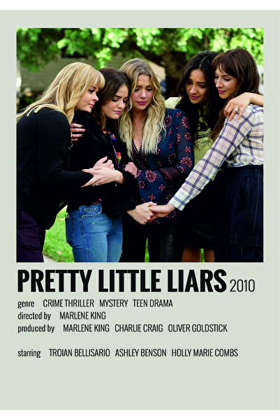 fırsatlar diyarı Pretty Little Liars Dizi Info Card Bilgi Kartı Duvar Posteri