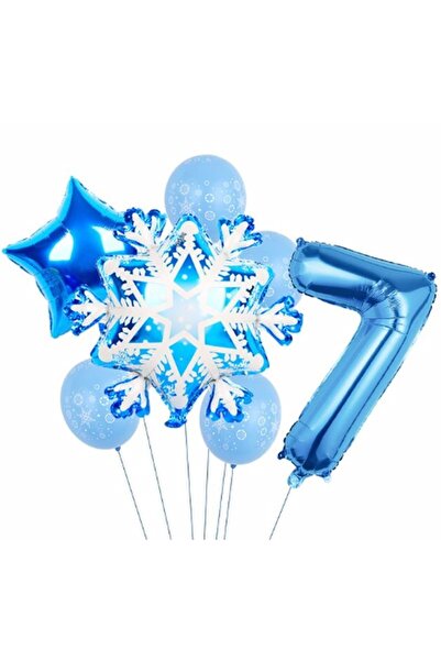 Parti Station ندفة الثلج فروزن إلسا الشتاء مفهوم ندفة الثلج 7 سنوات من العمر ...