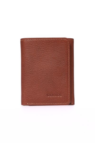 Grande 1414 Ανδρικό πορτοφόλι από γνήσιο δέρμα Natural Tan