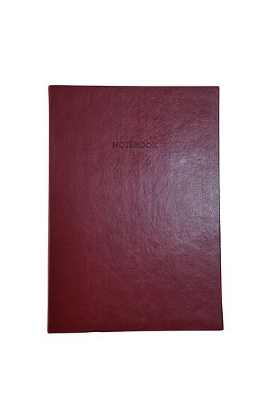 blume Acar Thermo Husă flexibilă din piele 21*30 Cm 128 pagini 1.aluat 100 gr Caiet în carouri Roșu Claret