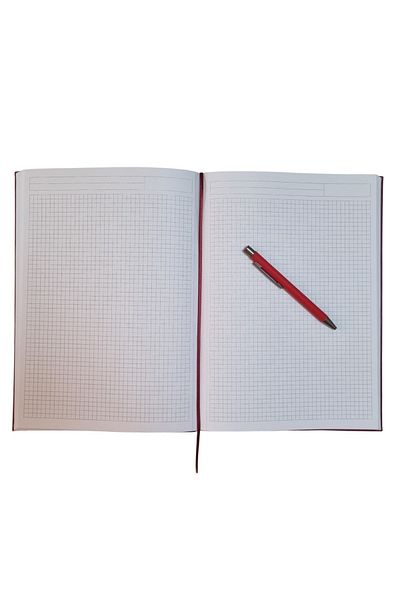 blume Acar Thermo Husă flexibilă din piele 21*30 Cm 128 pagini 1.aluat 100 gr Caiet în carouri Roșu Claret