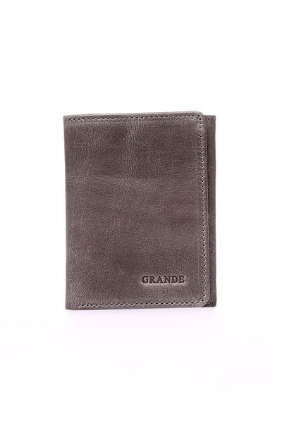 Grande Ανδρικό πορτοφόλι 1414 από γνήσιο δέρμα Crazy Grey