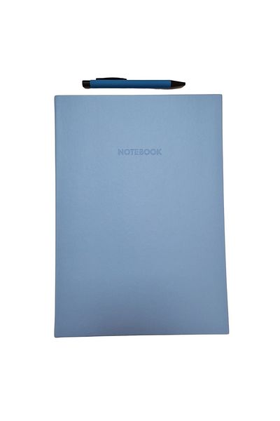 blume Copertă flexibilă din piele Acar Thermo 21*30 cm 128 coli 1.aluat 100 gr Caiet cu rigle Albastru