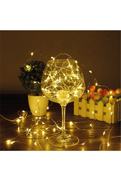 Cata 5 Metre Pilli Peri Led Parti Özel Gün Raf Dekoratif Aydınlatma, Günışığı...