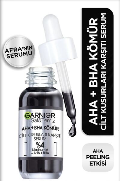 Garnier Aha Bha Cilt Kusurları Karşıtı Siyah Serum %4* 30ml