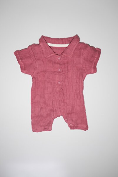 ARIBEBEK Bercan Baby Kısa Kol Müslin Tulum