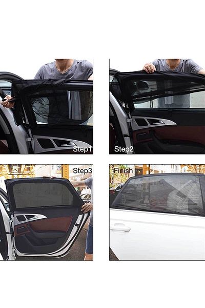 RevuBaby 1 Piece Velcro Car Side Window Sunshade - Mother Baby Breastfeeding Car Door Glass Curtain Fly Screen