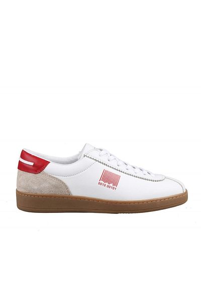 KOMCERO Ανδρικά casual παπούτσια 3y1570 Γνήσιο Δερμάτινο Λευκό
