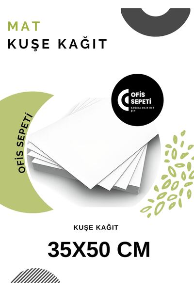 ÇÖZÜM KAĞIT 100 Pieces Matte Coated - 200 Gr, 35X50 cm
