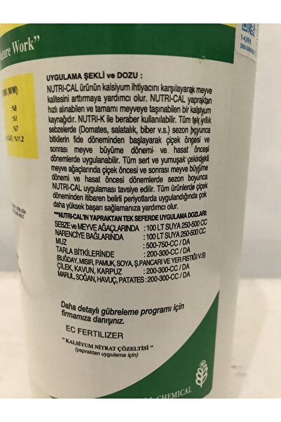 HEKAGRO Nutri? Cal 4lt Kalsiyumlu Sıvı Gübre