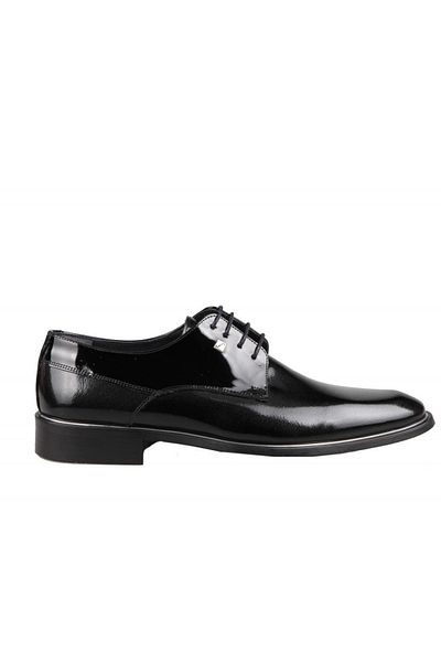 Fosco Ανδρικά παπούτσια casual 8035 Γνήσιο Δερμάτινο Μαύρο Λουστρίνι