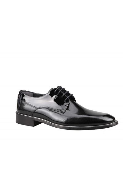 Fosco Ανδρικά παπούτσια casual 8035 Γνήσιο Δερμάτινο Μαύρο Λουστρίνι